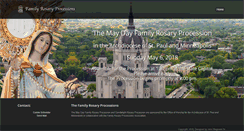 Desktop Screenshot of familyrosaryprocession.org